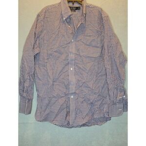 Lauren Ralph Lauren Mens Slim Fit Stretch Non Iron Gingham DressShirt 16.5 34/35